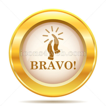 Bravo golden button - Website icons