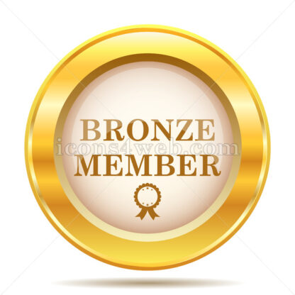 Bronze member golden button - Website icons