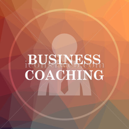 Business coaching low poly icon. Website low poly icon - Website icons