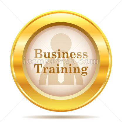 Business training golden button - Website icons