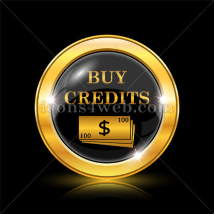 Buy credits golden icon. - Website icons