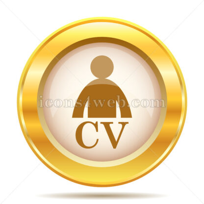CV golden button - Website icons
