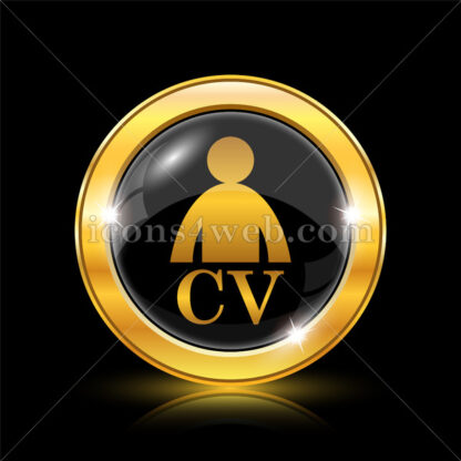 CV golden icon. - Website icons