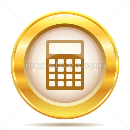 Calculator golden button - Website icons
