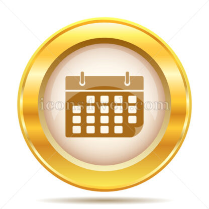 Calendar golden button - Website icons