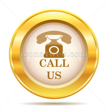 Call us golden button - Website icons