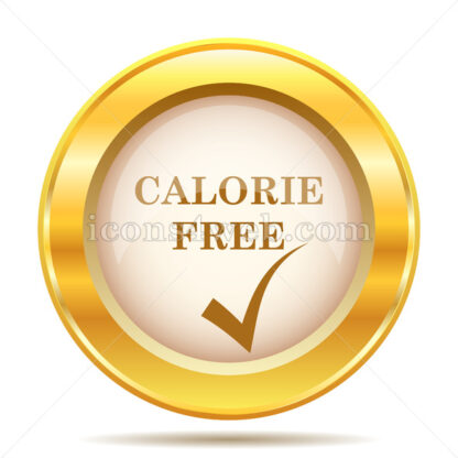 Calorie free golden button - Website icons