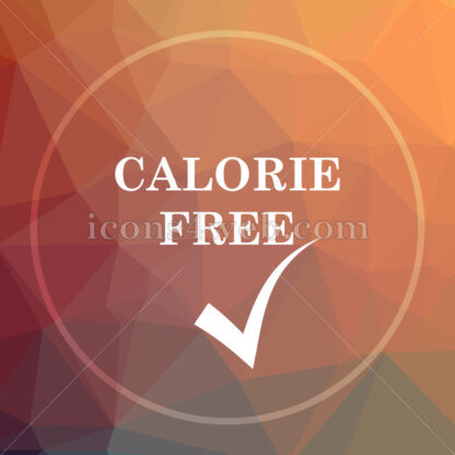 Calorie free low poly icon. Website low poly icon - Website icons