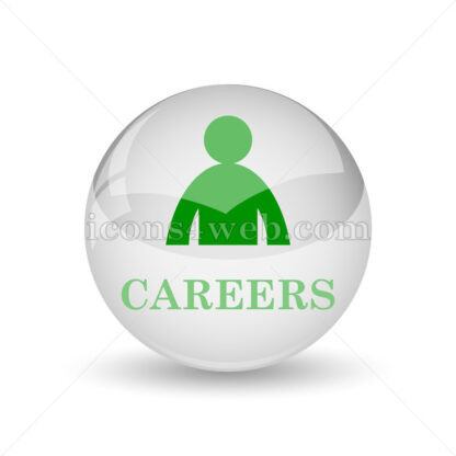 Careers glossy icon. Careers glossy button - Website icons