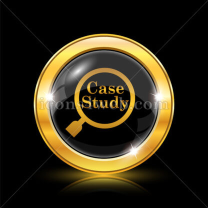 Case study golden icon. - Website icons