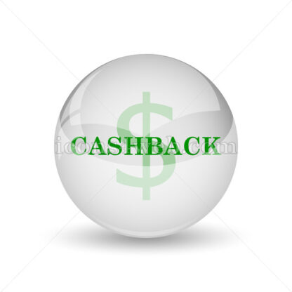 Cashback glossy icon. Cashback glossy button - Website icons