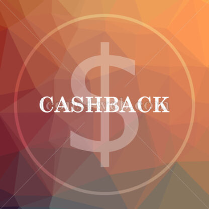Cashback low poly icon. Website low poly icon - Website icons