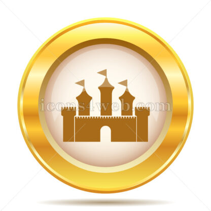 Castle golden button - Website icons