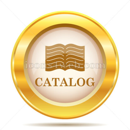 Catalog golden button - Website icons