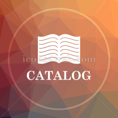 Catalog low poly icon. Website low poly icon - Website icons