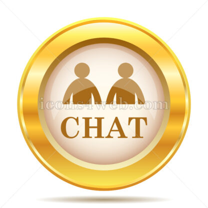 Chat golden button - Website icons