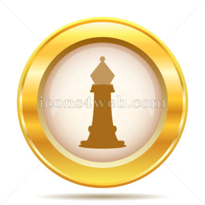 Chess golden button - Website icons