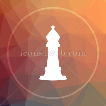 Chess low poly icon. Website low poly icon - Website icons