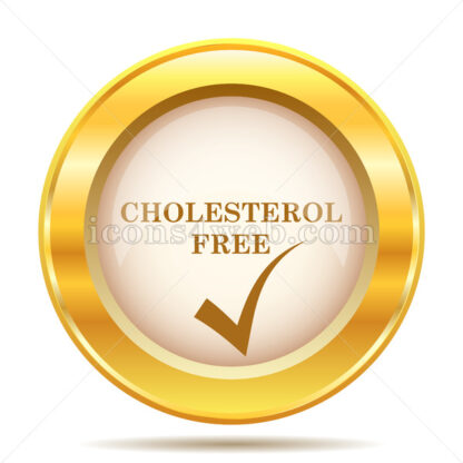 Cholesterol free golden button - Website icons
