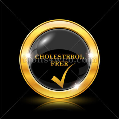 Cholesterol free golden icon. - Website icons