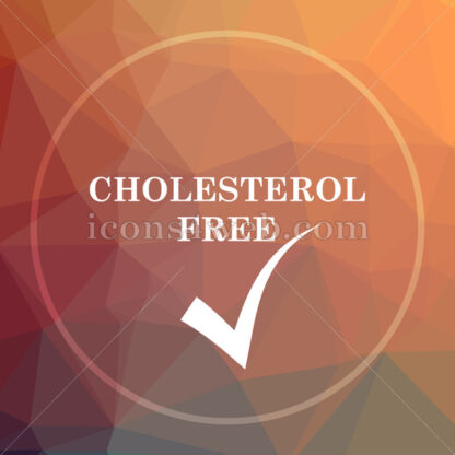 Cholesterol free low poly icon. Website low poly icon - Website icons