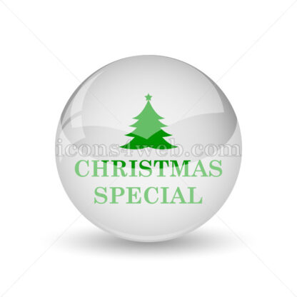 Christmas special glossy icon. Christmas special glossy button - Website icons