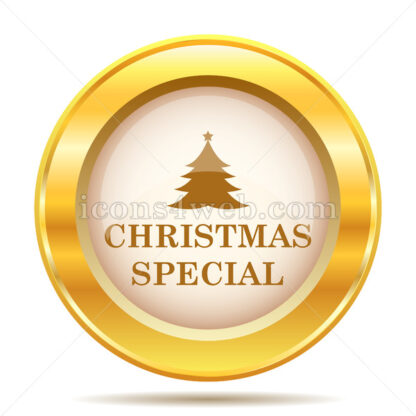 Christmas special golden button - Website icons