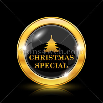 Christmas special golden icon. - Website icons