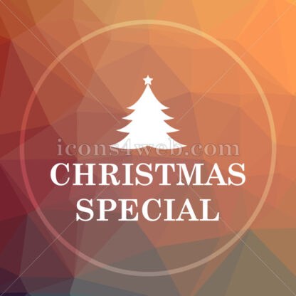 Christmas special low poly icon. Website low poly icon - Website icons