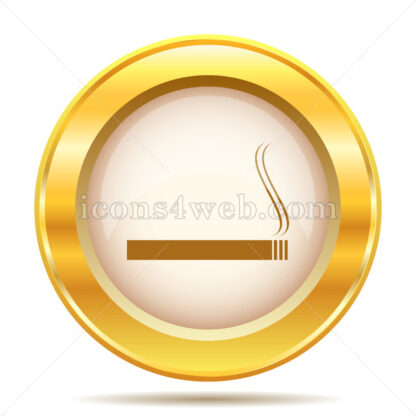 Cigarette golden button - Website icons