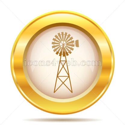 Classic windmill golden button - Website icons