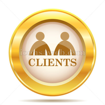 Clients golden button - Website icons