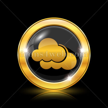 Clouds golden icon. - Website icons