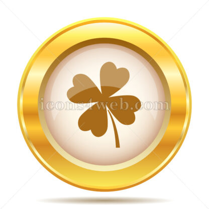Clover golden button - Website icons