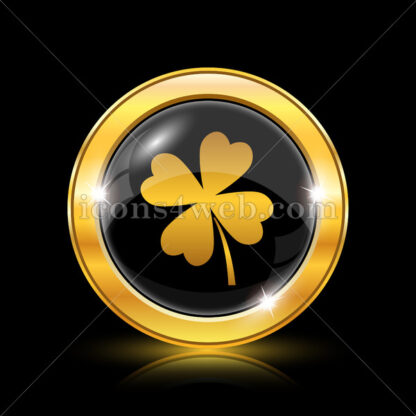 Clover golden icon. - Website icons