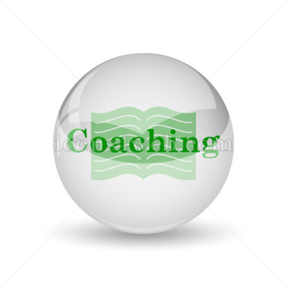 Coaching glossy icon. Coaching glossy button - Website icons