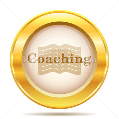 Coaching golden button - Website icons