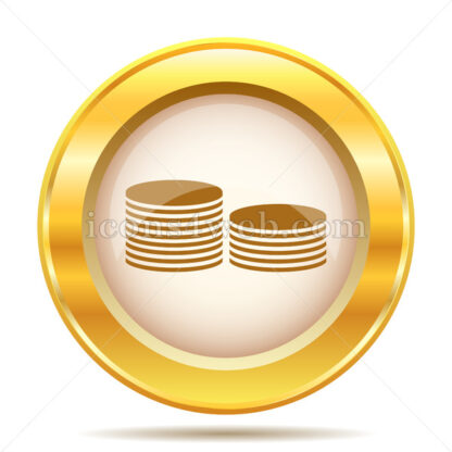 Coins.Money golden button - Website icons