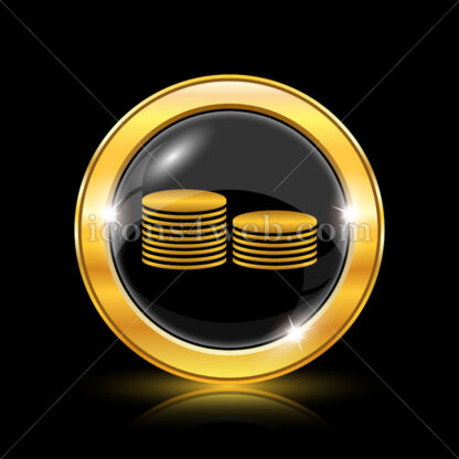 Coins.Money golden icon. - Website icons