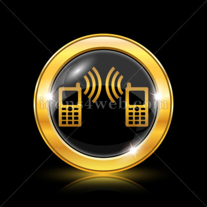 Communication golden icon. - Website icons