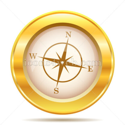 Compass golden button - Website icons