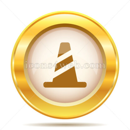 Cone golden button - Website icons