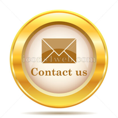 Contact us golden button - Website icons