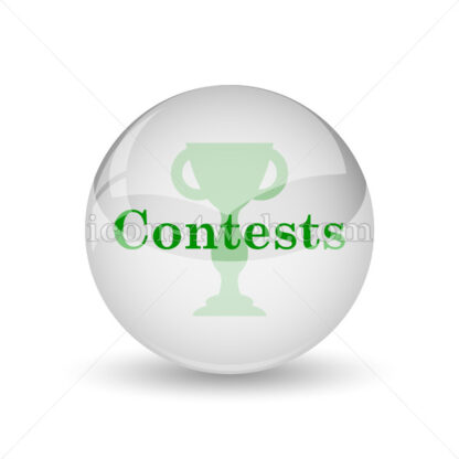 Contests glossy icon. Contests glossy button - Website icons