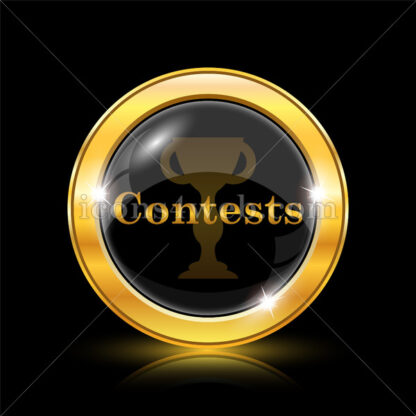 Contests golden icon. - Website icons