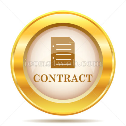 Contract golden button - Website icons