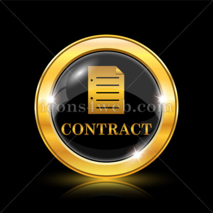 Contract golden icon. - Website icons