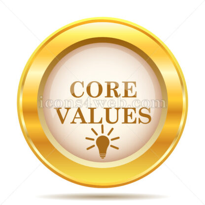 Core values golden button - Website icons