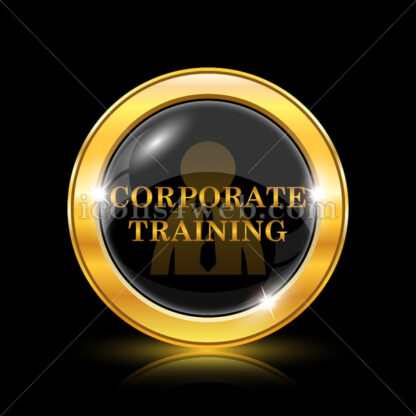 Corporate training golden icon. - Website icons