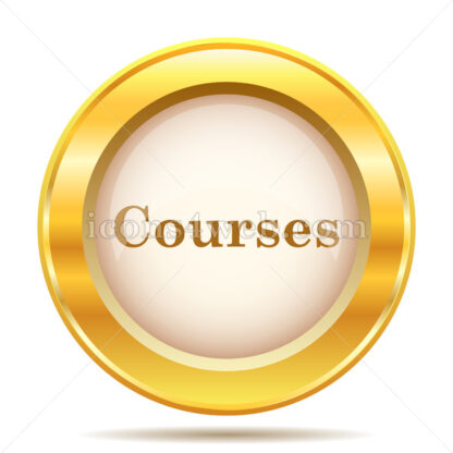 Courses golden button - Website icons